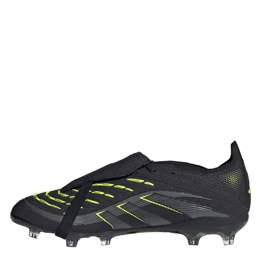 adidas Predator Junior Firm Ground Football Boots – Black/Lemon – view 2