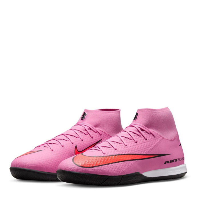 Nike Zoom Superfly 10 Indoor Football Boots – Pink/Black – view 4