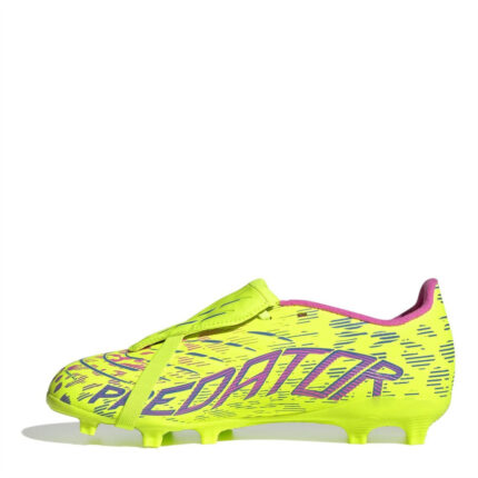 adidas Predator Junior Firm Ground Football Boots – Yellow/Pink – view 2