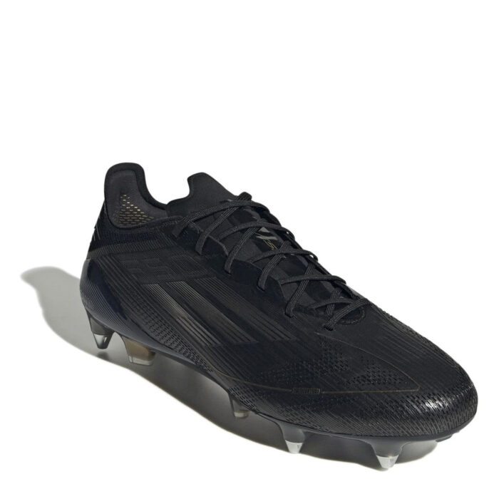 adidas F50 Soft Ground Football Boots – Black/Silver - Image 3