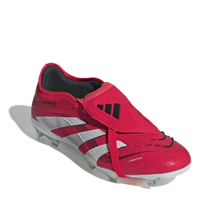 adidas Predator Firm Ground Football Boots – Red/White - Image 8