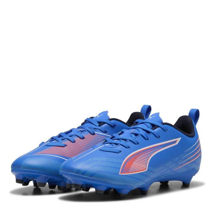 Puma Ultra 6 Junior Firm Ground Football Boots – Blue/White – view 4