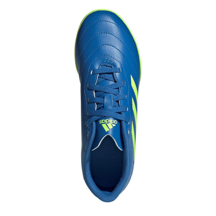 adidas Goletto Junior Turf Football Boots – Blue/Lemon – view 5