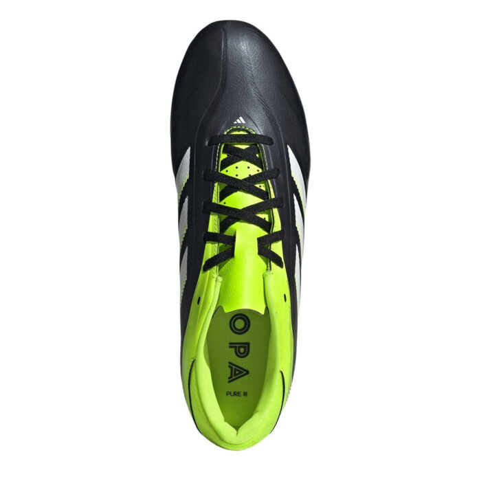 adidas Copa Pure 3 Firm Ground Football Boots – Black/Lemon - Image 5