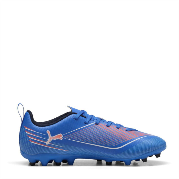 Puma Junior Multi-Ground Football Boots – ltrBl-Wht-GlwRd – view 4
