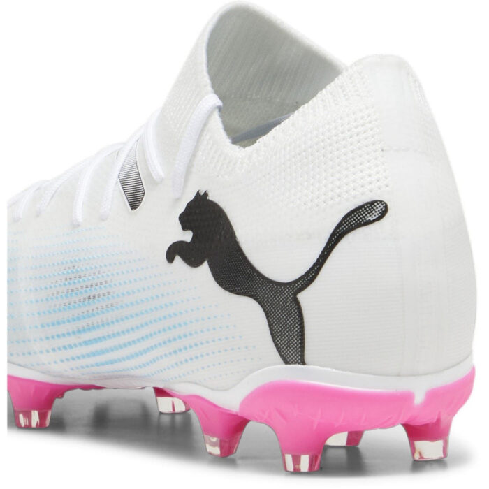 Puma Future 7 Firm Ground Football Boots – White/Blk/Pink – view 5