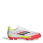 adidas F50 Junior Firm Ground Football Boots – White/Red
