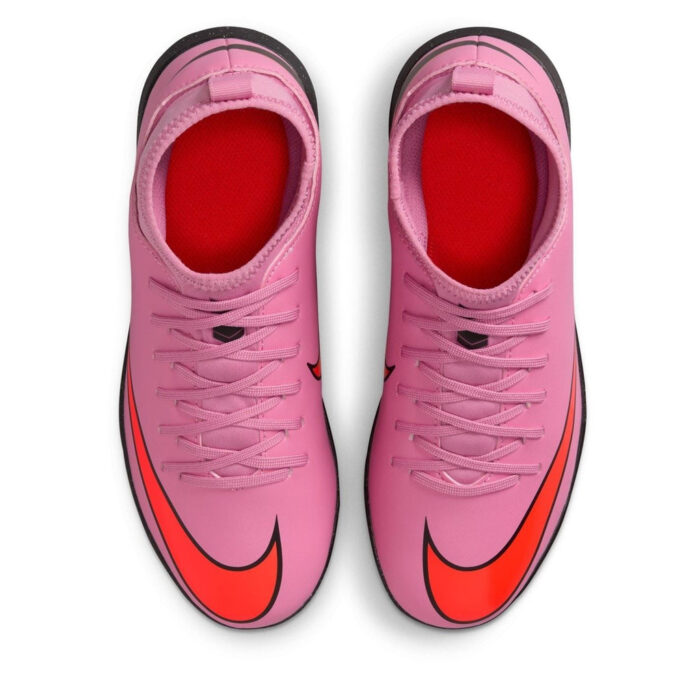 Nike Mercurial Superfly 10 Junior Turf Football Boots – Pink/Black – view 6