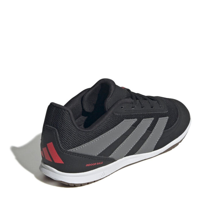 adidas Predator Junior Indoor Football Boots – Black/Grey – view 4