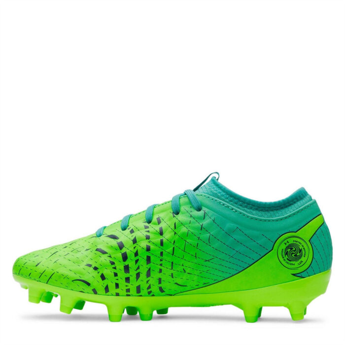 Under Armour Under Armour Magnetico .3 Junior Firm Ground Football Boots – Green/Turquoise – view 2