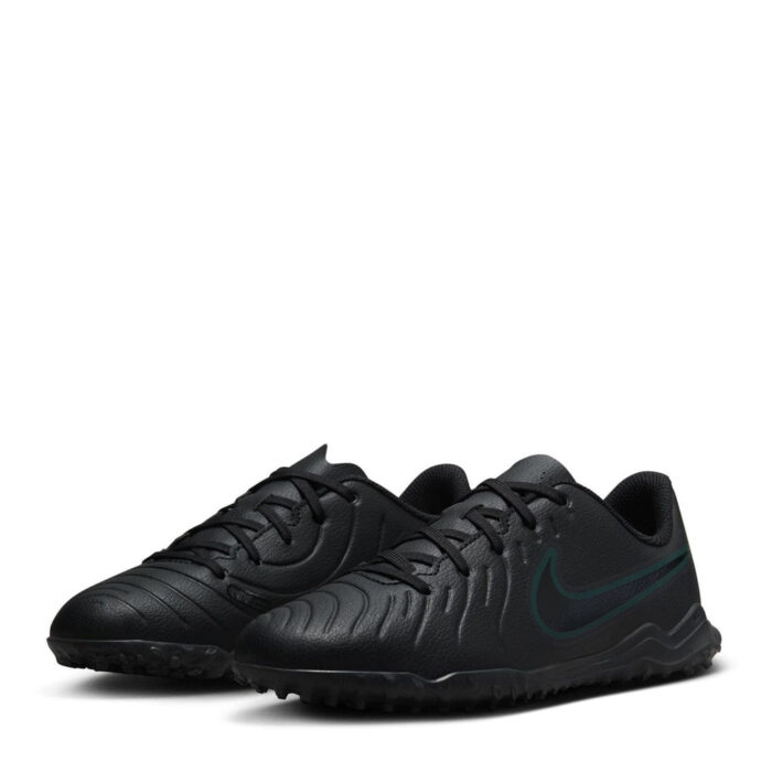 Nike Tiempo Legend 10 Junior Turf Football Boots – Black/Green - Image 4