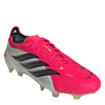 adidas Predator Firm Ground Football Boots – Red/Blk/White – view 4
