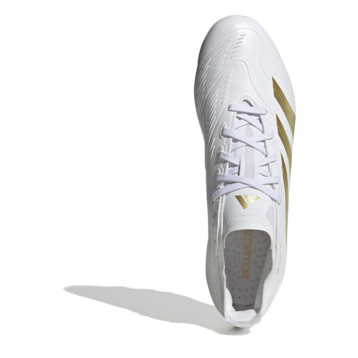 adidas Predator Multi-Ground Football Boots – White/Gold/Wht - Image 5