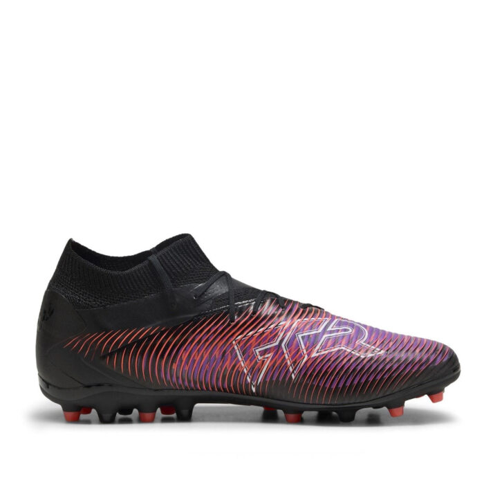 Puma Mens Future 8 Multi-Ground Football Boots – Black/White/Red – view 4