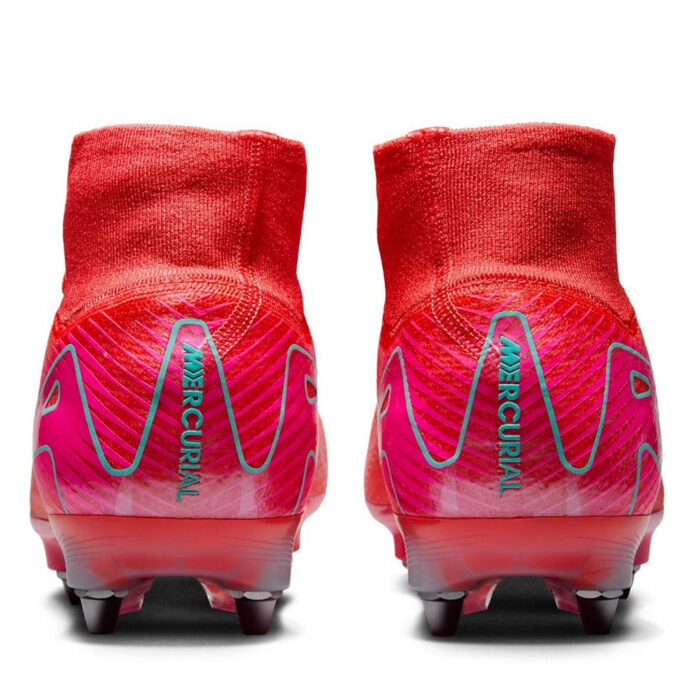 Nike Zoom Mercurial Superfly 10 Soft Ground Football Boots – Red/Green – view 5