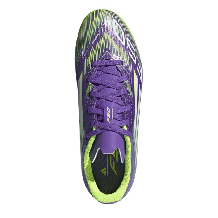 adidas F50 Junior Firm Ground Football Boots – Purple/White – view 5