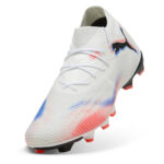 Puma Future 8 Firm Ground Football Boots – White/Black/Red - Image 6