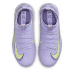 Nike Zoom Mercurial Vapor 16 Junior Turf Football Boots – Purple/Volt – view 6
