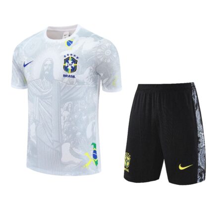 Mens Brazil 2025/26 Training Jersey+Short 418