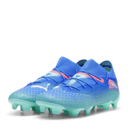 Puma Womens Future 7 Firm Ground Football Boots – Blue/Wht/Green