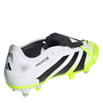 adidas Predator Firm Ground Football Boots – White/Blk/Lemon – view 2