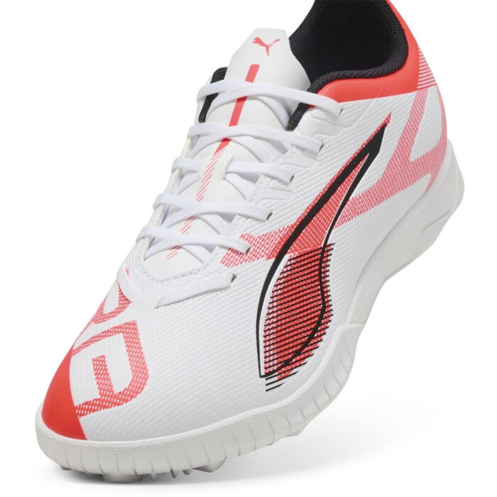 Puma Ultra Turf Football Boots – White/Black/Red – view 6