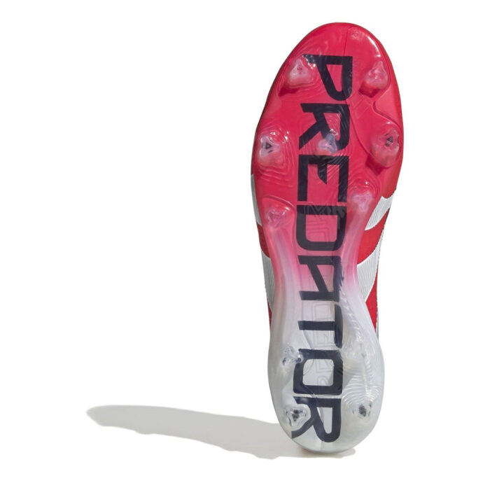 adidas Predator Firm Ground Football Boots – Red/White – view 6