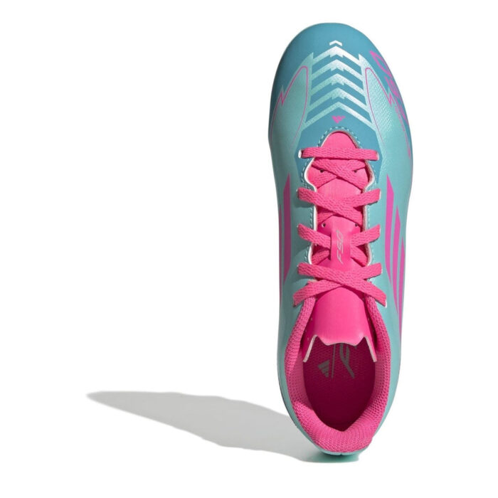 adidas F50 Junior Firm Ground Football Boots – Blue/Pink – view 5