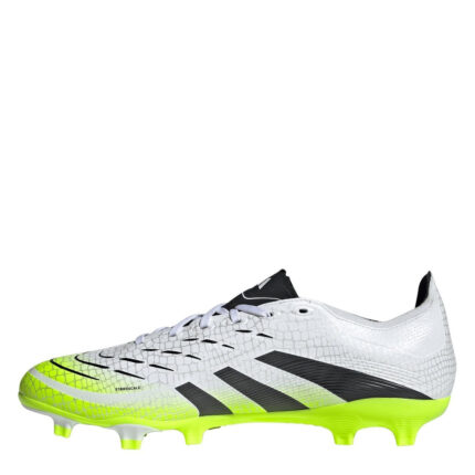 adidas Predator Firm Ground Football Boots – White/Blk/Lemon – view 2
