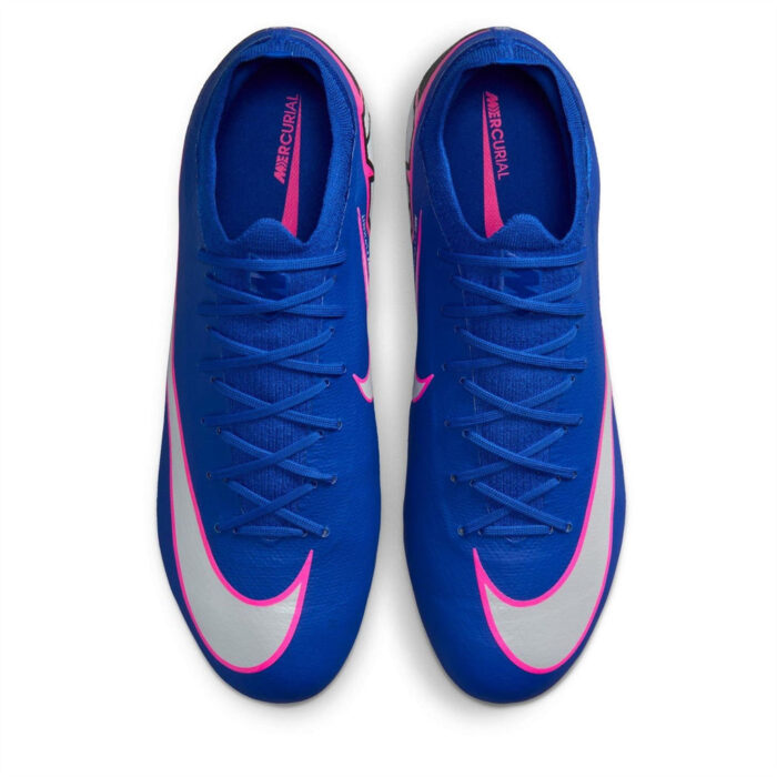 Nike Zoom Mercurial Vapor 16 Firm Ground Football Boots – Blue/Wht/Pink – view 6