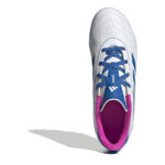 adidas Goletto Viii Junior Firm Ground Football Boots – White/Blue/Pink – view 5