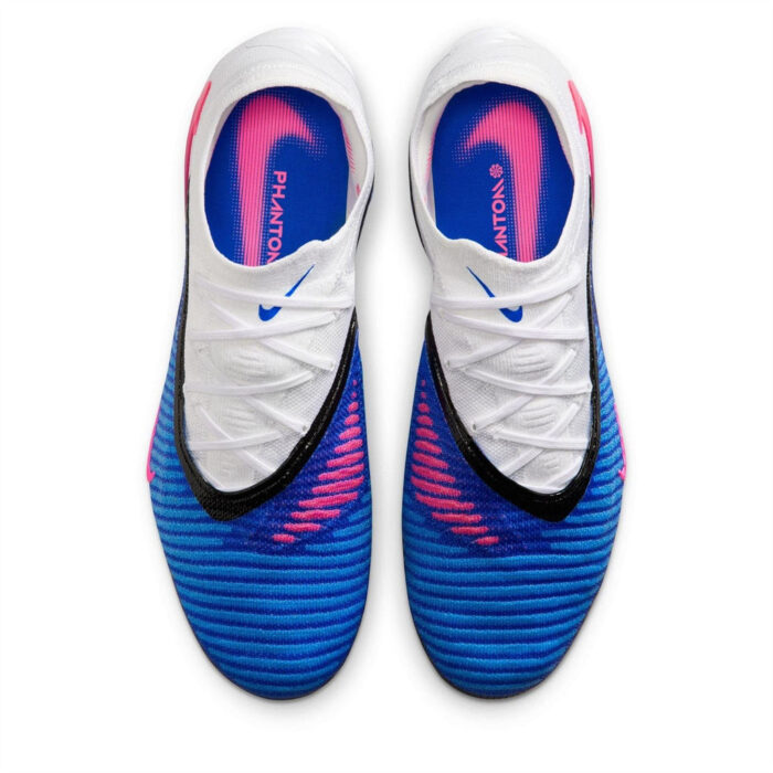 Nike Phantom 6 Low Soft Ground Football Boots – Blue/Wht/Pink - Image 6