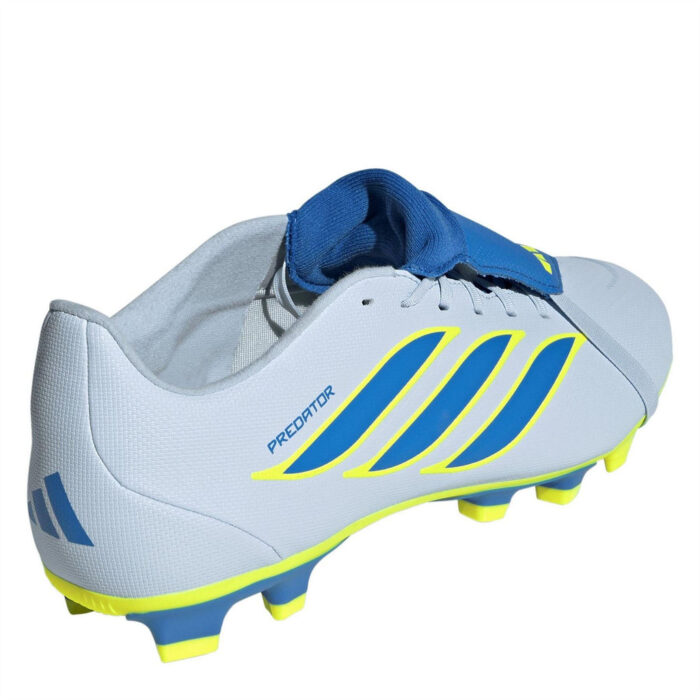 adidas Predator Fold Over Tongue Firm Ground Football Boots – Blue/Yellow – view 4