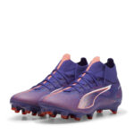 Puma Womens Ultra 5 Firm Ground Football Boots – Purple/Wht/Org