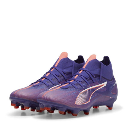 Puma Womens Ultra 5 Firm Ground Football Boots – Purple/Wht/Org