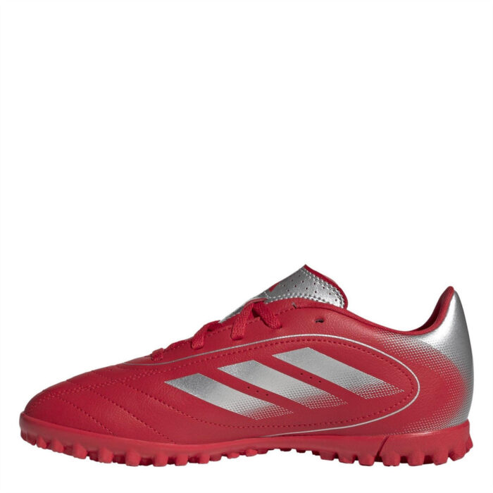 adidas Goletto Junior Turf Football Boots – Red/Silver - Image 2