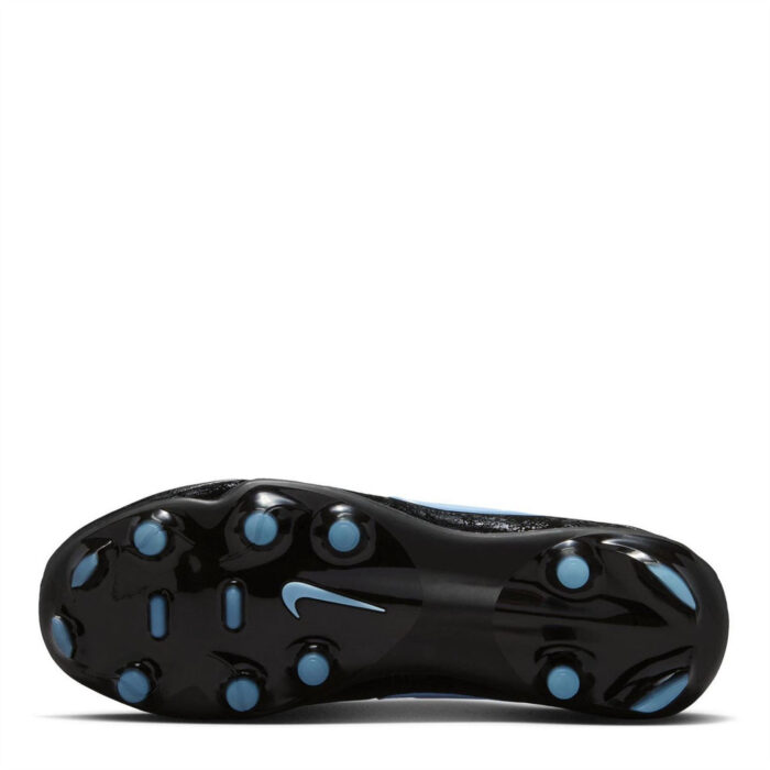 Nike Tiempo Junior Firm Ground Football Boots – Black/Blue – view 3