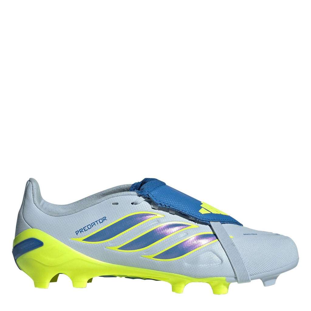 adidas Predator Fold Over Tongue Junior Firm Ground Football Boots – Blue/Yellow adidas Predator Fold Over Tongue Junior Firm Ground Football Boots – Blue/Yellow