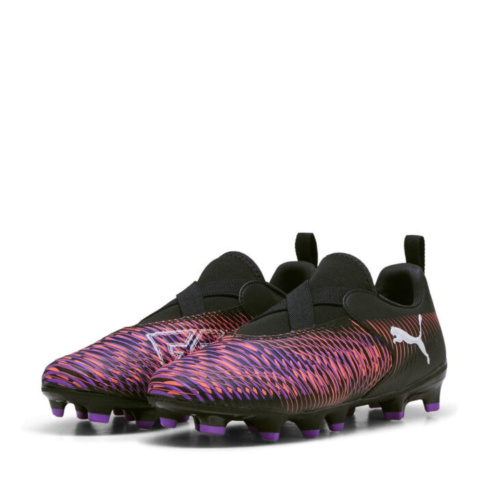 Puma Junior Firm Ground Football Boots – Puma Black. - Image 7