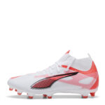 Puma Womens Ultra 5 Firm Ground Football Boots – White/Red – view 2