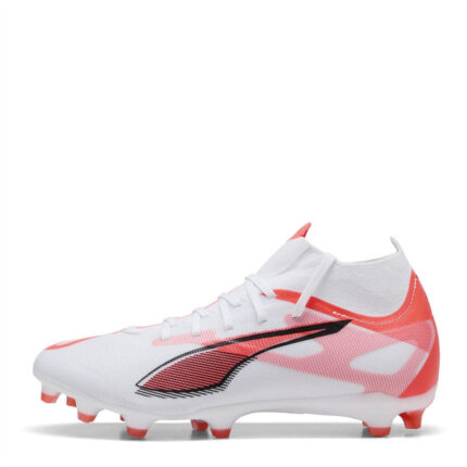 Puma Womens Ultra 5 Firm Ground Football Boots – White/Red – view 2