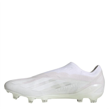 adidas X Crazyfast Firm Ground Football Boots – White/White – view 2