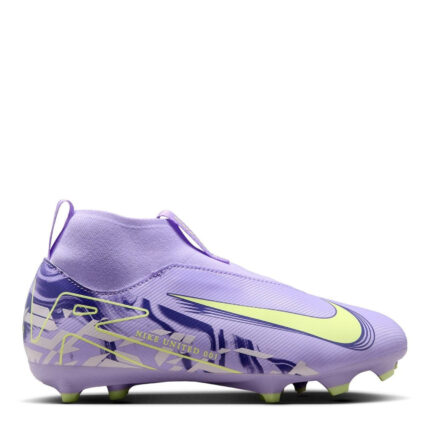 Nike Zoom Mercurial Superfly 10 Junior Firm Ground Football Boots – Purple/Volt