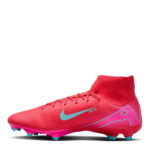 Nike Zoom Mercurial Superfly 10 Firm Ground Football Boots – Red/Green – view 2