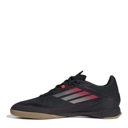 adidas F50 Indoor Football Boots – Black/Iron/Red – view 2