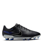 Nike Tiempo Legend 10 Firm Ground Football Boots – Black/Chrome