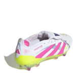 adidas Predator Soft Ground Football Boots – White/Pink – view 4