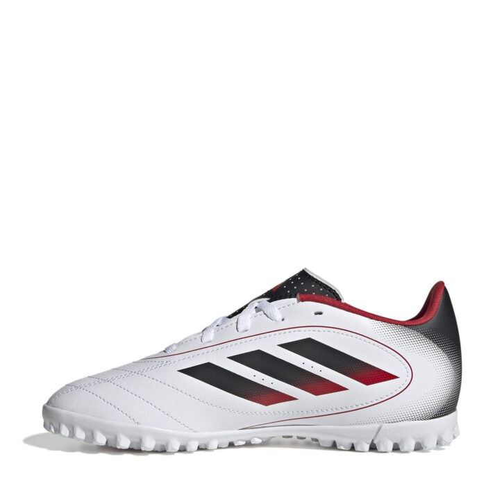 adidas Goletto Junior Turf Football Boots – White/Black – view 2