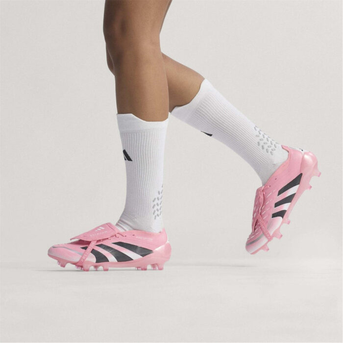 adidas Predator Firm Ground Football Boots – Pink/White – view 3