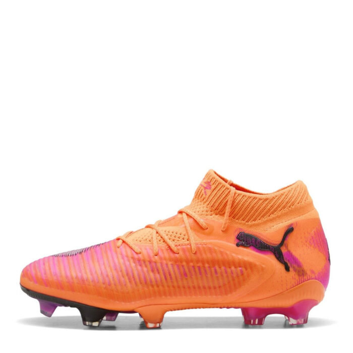 Puma Womens Future 8 Firm Ground Football Boots – Orange/Black – view 2